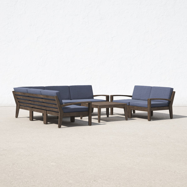 Poe Outdoor 7 Piece Sectional Seating Group with Cushions & Reviews